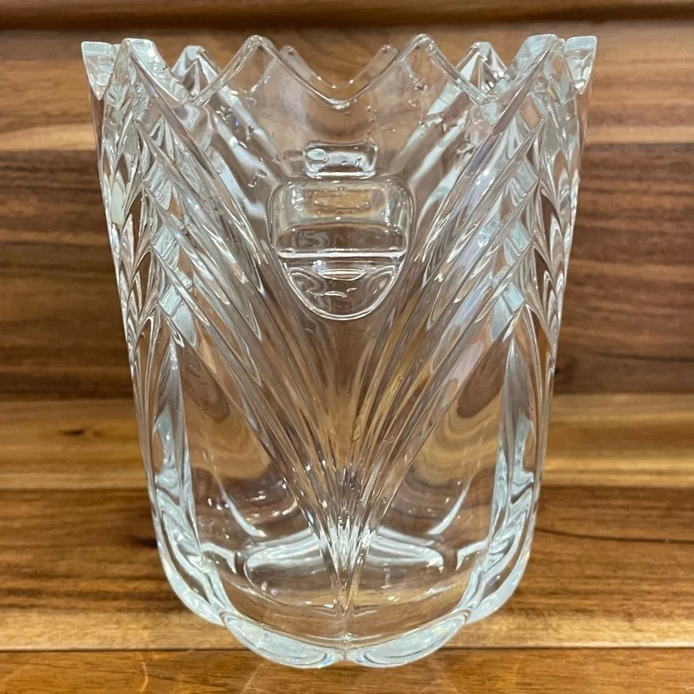 Vintage Bohemia Ballerina Crystal Ice Bucket Prima Collection Czech Republic.